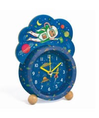Klasyczny zegar - budzik kosmos, Djeco