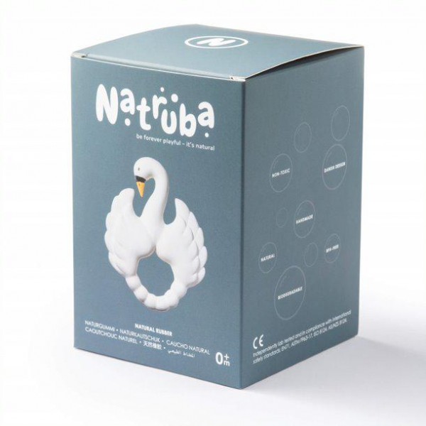 Łabędź -naturalny gryzak z kauczuku, Natruba Łabędź -naturalny gryzak z kauczuku, Natruba