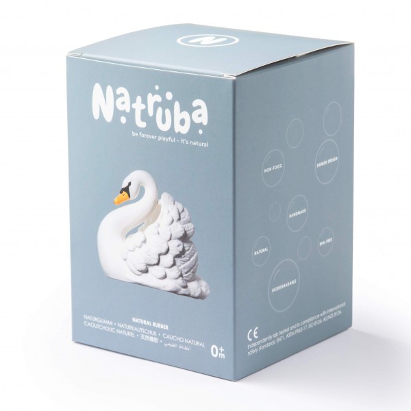 Łabędź -naturalny gryzak, zabawka do wody Natruba