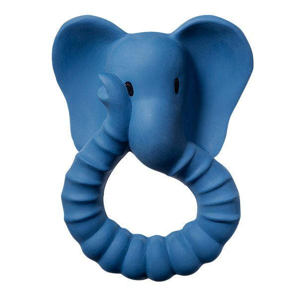 Słoń -naturalny gryzak z kauczuku, Natruba