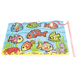Łowienie Rybek drewniane puzzle, Bigjigs