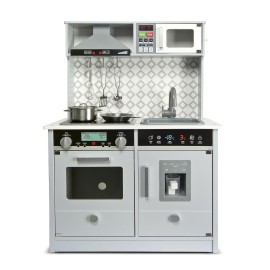 Drewniana kuchnia elektroniczna z akcesoriami Grey Modern