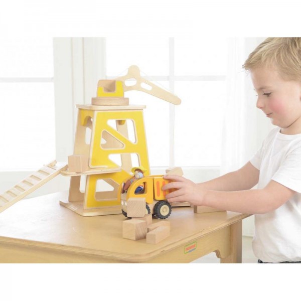 Drewniany plac budowy - makieta Masterkidz Drewniany plac budowy - makieta Masterkidz