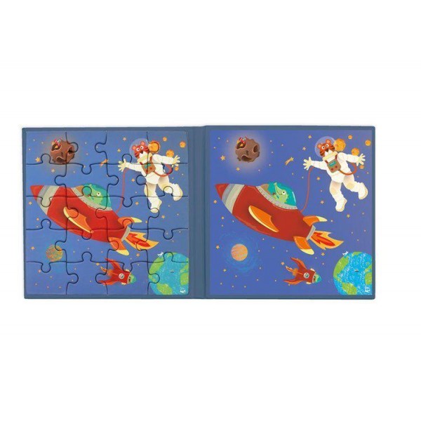 Puzzle magnetyczne kosmos -książka podróżna, Scratch