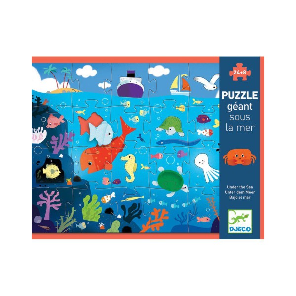 Kartonowe puzzle gigant "W morzu", Djeco