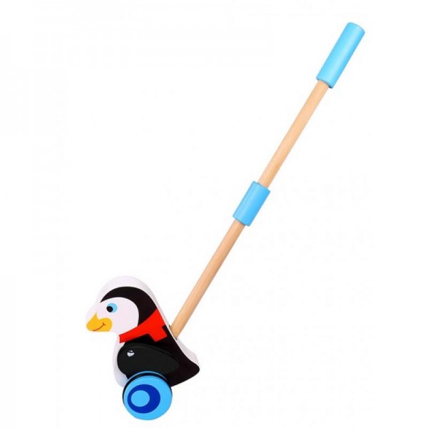 Drewniany pingwin do pchania, Tooky Toy