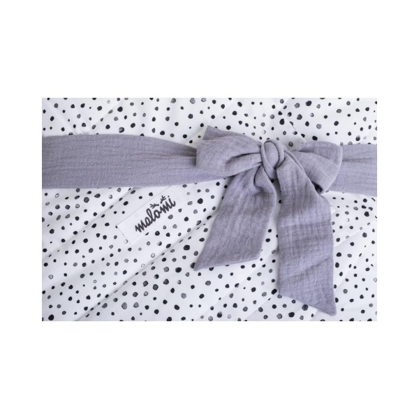 Pościel dots/ rożek niemowlęcy grey, Malomi Pościel dots/ rożek niemowlęcy grey, Malomi