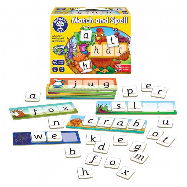 Dopasuj i przeliteruj -match and spell gra Orchard Toys