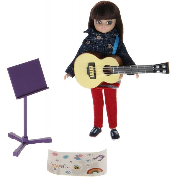 Lalka Lottie z gitarą - gitarzystka Lalka Lottie z gitarą - gitarzystka