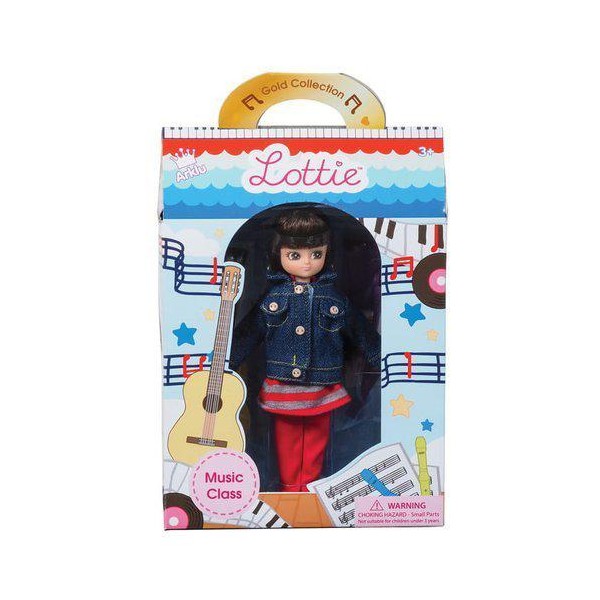 Lalka Lottie z gitarą - gitarzystka Lalka Lottie z gitarą - gitarzystka