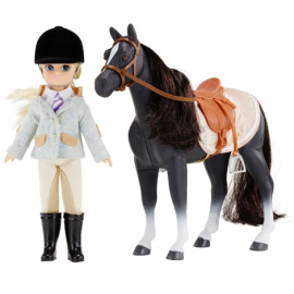 Lottie lalka dżokejka z koniem - zestaw