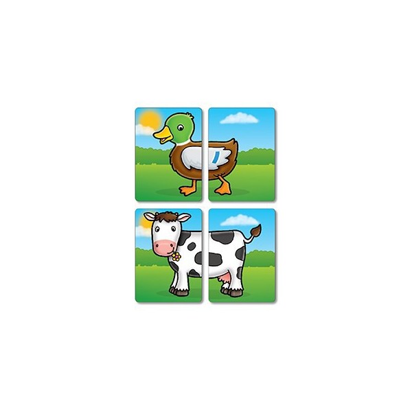 Farmyard Heads & Tails- układanka Orchard Toys