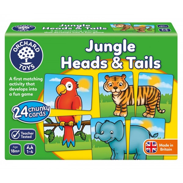 Jungle Heads & Tails- układanka Orchard Toys