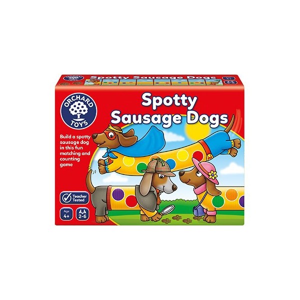 Spotty sausage dogs - łaciate pieski, Orchard Toys