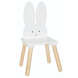 Drewniane krzesełko królik...