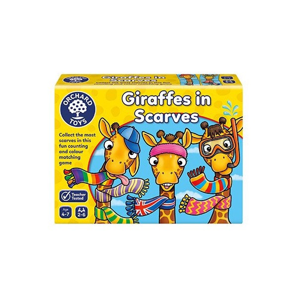 Giraffes in scarvers - żyrafy w szalikach Orchard Toys