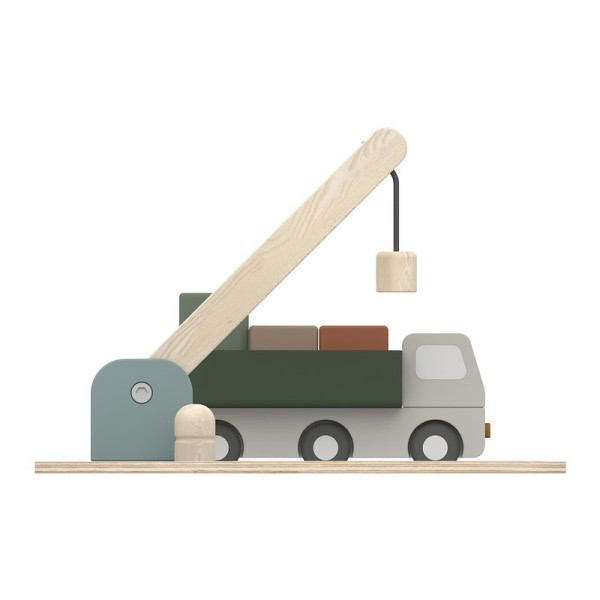 Drewniana ciężarówka z dźwigiem, Flexa