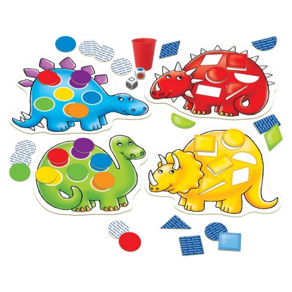 Wesołe dinozaury - dotty dinosaurs Orchard Toys