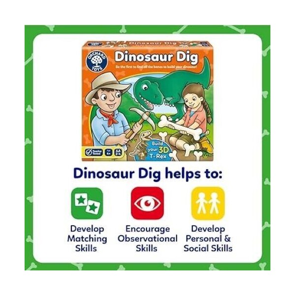 Wykopaliska dinozaurów - Dinosaur dig gra Orchard Toys