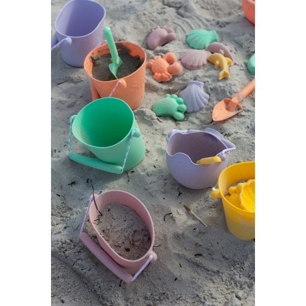 Składane wiaderko do wody i piasku, liliowe Scranch Bucket
