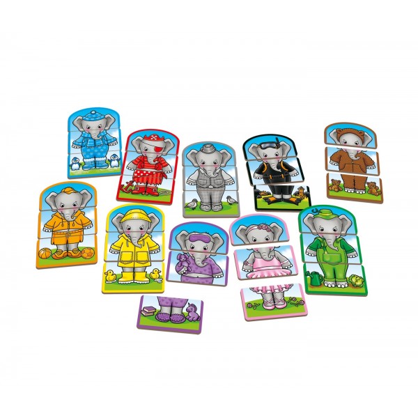 Dress up Nelly- ubierz słonia gra Orchard Toys