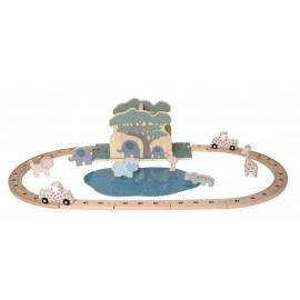 Drewniany tor safari ze...