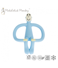Matchstick Monkey, Gryzak Masujący ze Szczoteczką jasnoniebieski Matchstick Monkey, Gryzak Masujący ze Szczoteczką jasnoniebieski