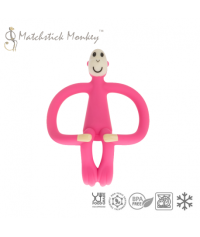Matchstick Monkey, Gryzak Masujący ze Szczoteczką Różowa Matchstick Monkey, Gryzak Masujący ze Szczoteczką Różowa