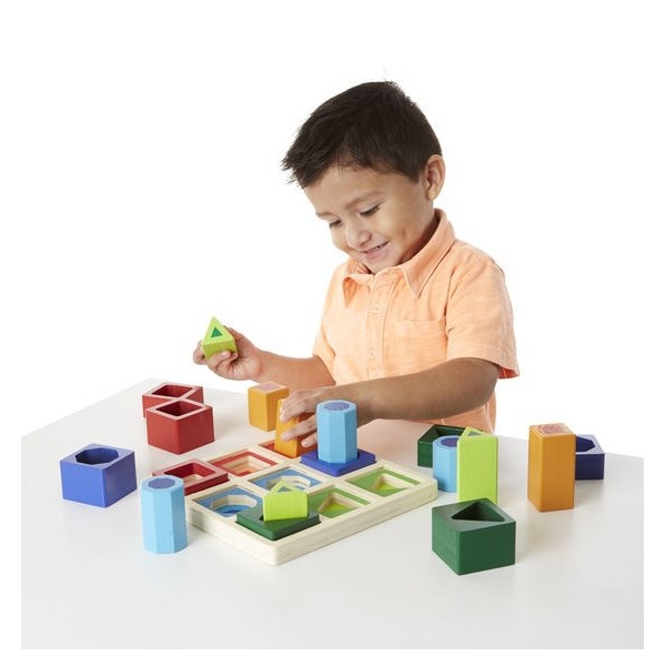 Melissa & Doug nauka kolorów kształtów wielkości