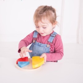 Układanka drewniana koło i ułamki BIGJIGS