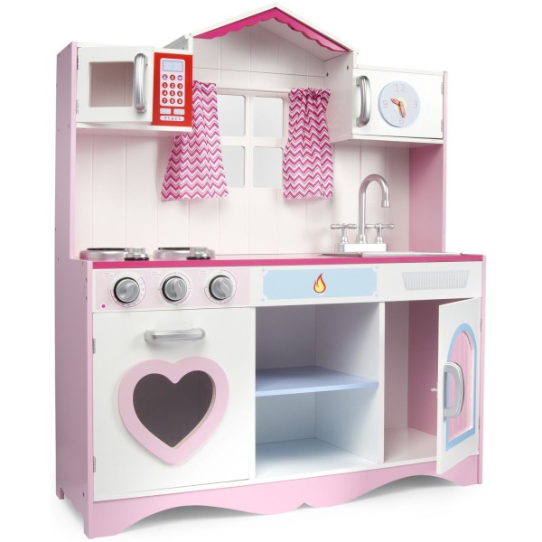 Wielka Kuchnia Drewniana Pink Play