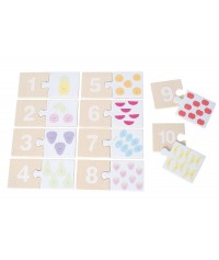 Drewniane puzzle cyferki Drewniane puzzle cyferki