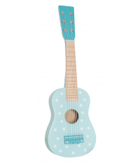 Drewniana gitara pastelowy niebieski Jabadabado