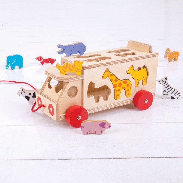 Drewniany sorter ciężarówka Bigjigs Drewniany sorter ciężarówka Bigjigs