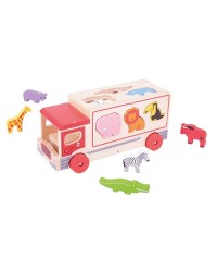 SORTER CIĘŻARÓWKA I ZWIERZĄTKA SAFARI Bigjigs SORTER CIĘŻARÓWKA I ZWIERZĄTKA SAFARI Bigjigs