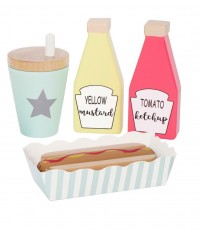 Drewniany zestaw hot dog, Jabadabado Drewniany zestaw hot dog, Jabadabado