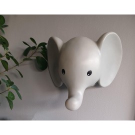 Lampa ścienna szary słoń, kinkiet Jabadabado