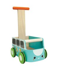 Drewniany chodzik niebieski van - walker, Plan Toys Drewniany chodzik niebieski van - walker, Plan Toys