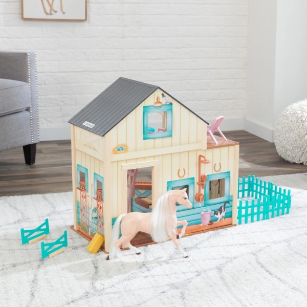 Drewniana Stajnia Domek Dla Lalki Sweet Meadow Kidkraft