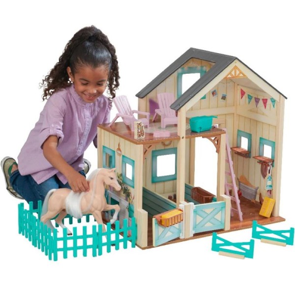 Drewniana Stajnia Domek Dla Lalki Sweet Meadow Kidkraft