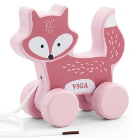 Drewniany Lisek do ciągnięcia - PolarB VIGA TOYS