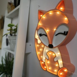 Lisek - drewniana lampa LED Lights My Love