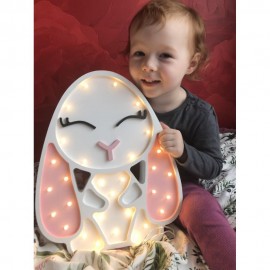  Króliczek -drewniana lampa LED Lights My Love