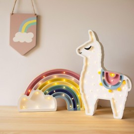 Lama - drewniana lampa LED Lights My Love