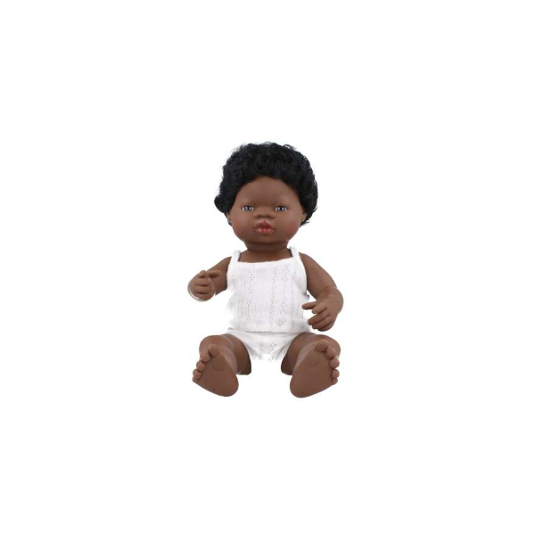 Pachnąca lalka chłopiec Afrykańczyk, Miniland 40cm