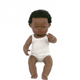 Pachnąca lalka chłopiec Afrykańczyk, Miniland 40cm