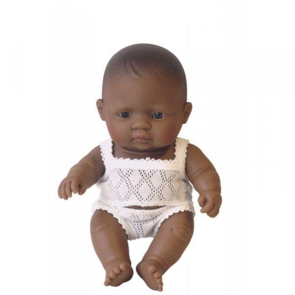 Pachnąca lalka chłopiec AFRYKAŃCZYK , Miniland 21cm