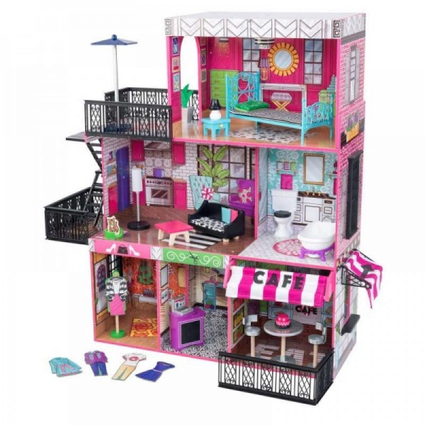 Drewniany domek dla lalek, Brooklyn, Kidkraft Drewniany domek dla lalek, Brooklyn, Kidkraft